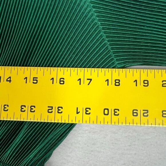 Baltic Born Dress Womens Large Green Athena Pleated Long Sleeve Maxi A Line - Picture 7 of 10